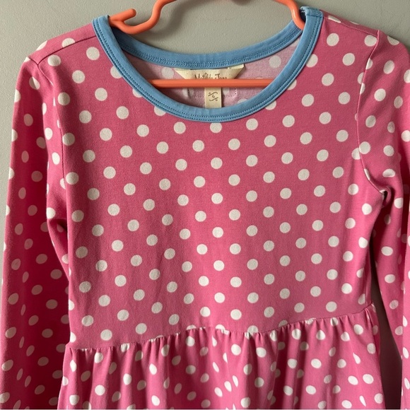 Matilda Jane Make Believe Collecting Leaves Lap Dress Size 6 Pink Polka Dot - Picture 2 of 13